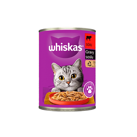 WHİSKAS KONSERVE BİFTEKLİ 400 GR*24